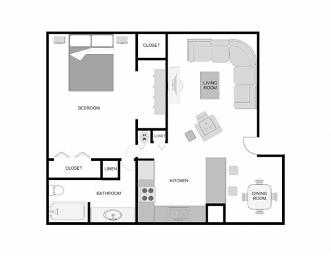 a floor plan of a small apartment